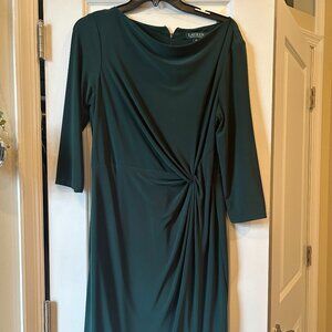 Ralph Lauren 12P Green Dress